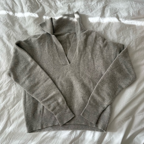 Club Monaco Sweaters - Club Monaco V-Neck Polo Cashmere